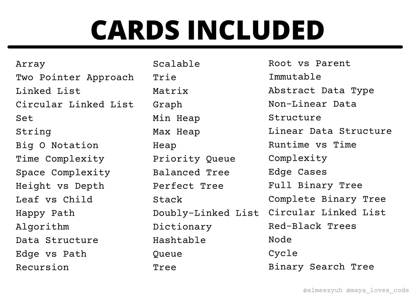 Data Structure Flashcards